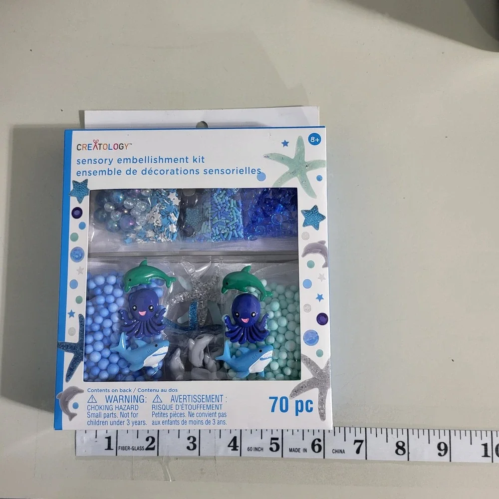 Creatology Sensory Embellishment Kit‎ Ocean Theme 70 Piece Kids Craft Art